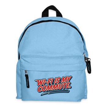 WLAN-Pendel, Hausaufgabe, Humor-Nerd, - Kinder Rucksack - Hellblau - Vorne