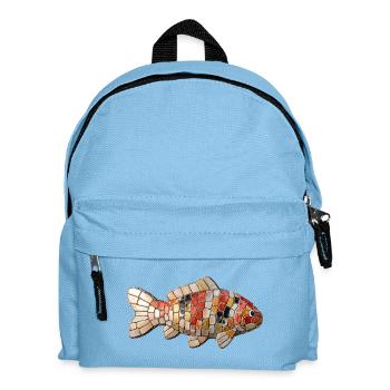 Koi Mosaic - Japanese Art for Fish Fans - Kids' Backpack - light blue - Front