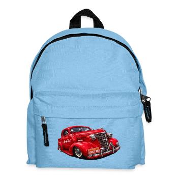 Red Vintage Car Retro Elegant - Kids' Backpack - light blue - Front