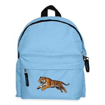 Tiger Retro Art Style - Kids' Backpack - light blue - Front