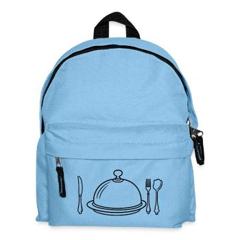 Ich esse, also bin ich - Kinder Rucksack - Hellblau - Vorne