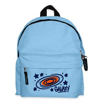 Galaxy Spiral Graffiti Logo - Kids' Backpack - light blue - Front
