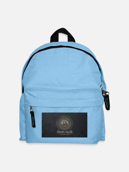 Viking Valor Danmark Emblem - Kinder Rucksack - Hellblau