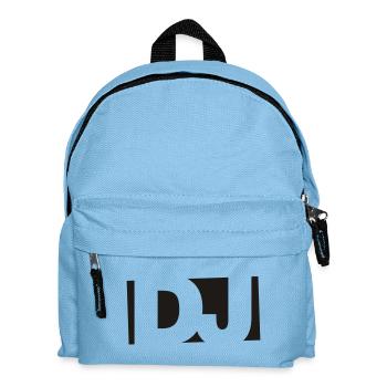 DJ Typo-Motiv (Minimal) - Kinder Rucksack - Hellblau - Vorne