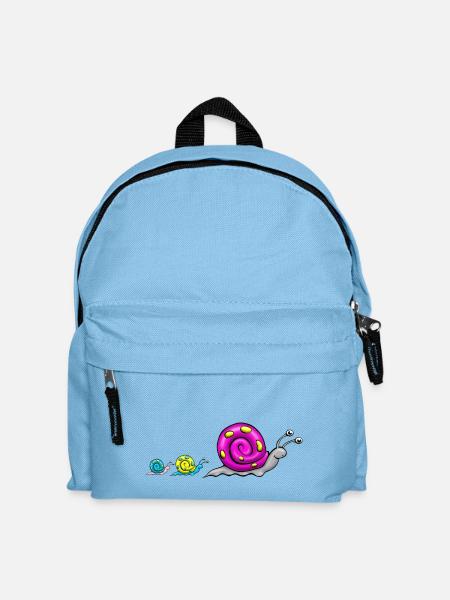 Comic famille Escargot - Sac à dos Enfant - bleu clair