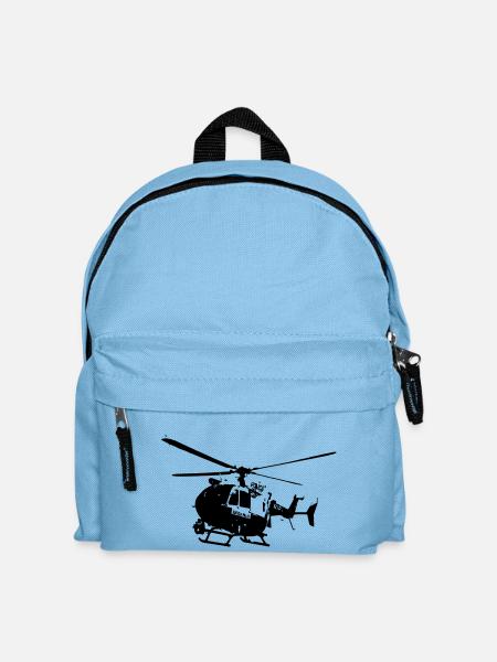 Police helicopters EC145 - Kids' Backpack - light blue