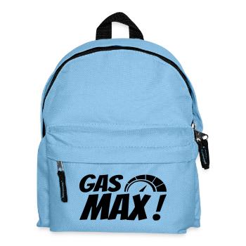 Gas max! Erdrosseln! Machen Sie Geschwindigkeit! Rennen * - Kinder Rucksack - Hellblau - Vorne