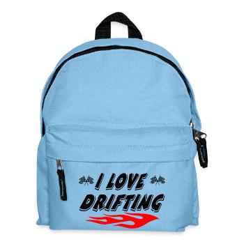 Auto - Kinder Rucksack - Hellblau - Vorne