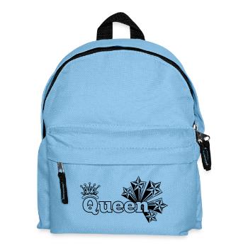 Reine aux étoiles et couronne - Sac à dos Enfant - bleu clair - Devant