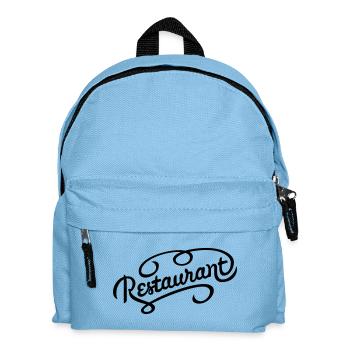 Schriftzug Restaurant - Kinder Rucksack - Hellblau - Vorne
