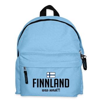 Finlande quoi d’autre dire vacances en Scandinavie - Sac à dos Enfant - bleu clair - Devant