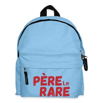 Seltene Perle Papa - Papa Geschenkidee - Kinder Rucksack - Hellblau - Vorne