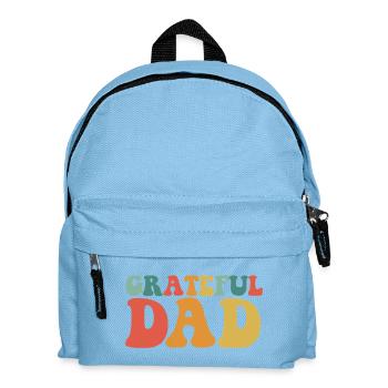 Papa reconnaissant Drôle de fête des pères Papa reconnaissant - Sac à dos Enfant - bleu clair - Devant