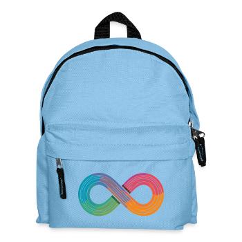 Unendlicher Regenbogen oder doch einfach nur Flow? - Kinder Rucksack - Hellblau - Vorne