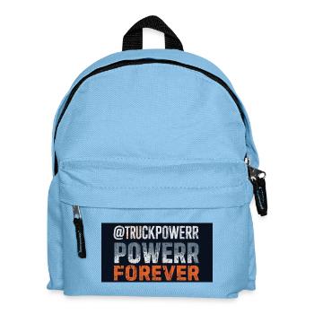 Truck Power für immer verzweifelt - Kinder Rucksack - Hellblau - Vorne