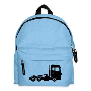 Sattelzug-Lastwagen - Kinder Rucksack - Hellblau - Vorne