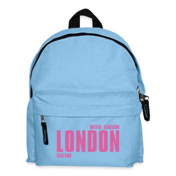 London – England Lyric Design - Kids' Backpack - light blue - Front