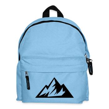A mountain that makes you want to do mountain sports - Kids' Backpack - light blue - Front