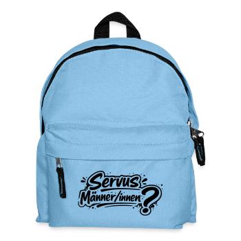Servus Männer/innen? - Kinder Rucksack - Hellblau - Vorne