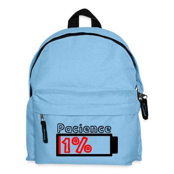 Pacience Design für Leute, die sehr geduldig sind - Kinder Rucksack - Hellblau - Vorne
