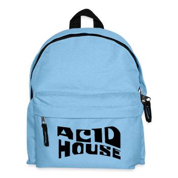 Acid House Musik-Logo-Design - Kinder Rucksack - Hellblau - Vorne