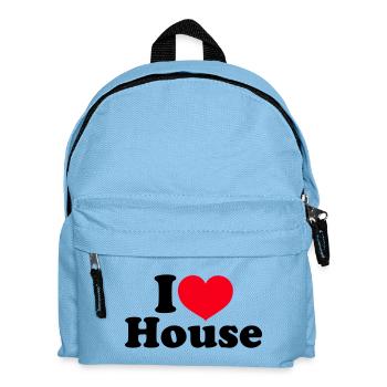 J’aime la maison - Sac à dos Enfant - bleu clair - Devant
