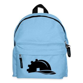 Casque et maison pour ouvriers du bâtiment - Sac à dos Enfant - bleu clair - Devant