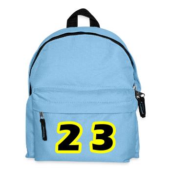 Symbole du chiffre 23 - Sac à dos Enfant - bleu clair - Devant