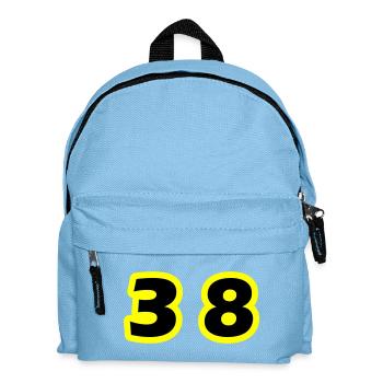 Symbole du chiffre 38 - Sac à dos Enfant - bleu clair - Devant