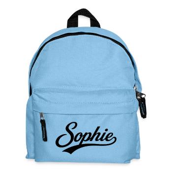 Sophie Name Geschenk Erste Letzte Familie - Kinder Rucksack - Hellblau - Vorne