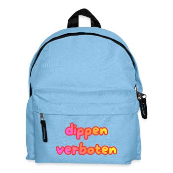 dippen verboten - Kinder Rucksack - Hellblau - Vorne