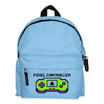 Pixel Controller Logo Graphic - Kids' Backpack - light blue - Front