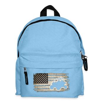 Rugged Flag Offroad-Flucht - Kinder Rucksack - Hellblau - Vorne