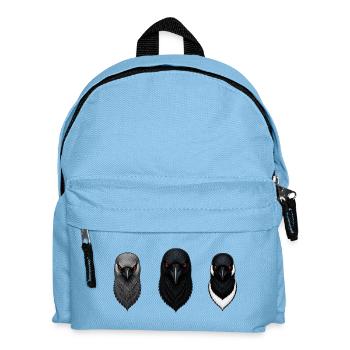 Die Dohle, die Krähe und die Elster - Kinder Rucksack - Hellblau - Vorne