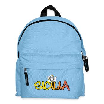 Sicilia - Kinder Rucksack - Hellblau - Vorne