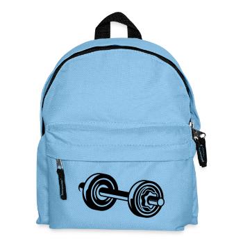 Un haltère - Sac à dos Enfant - bleu clair - Devant