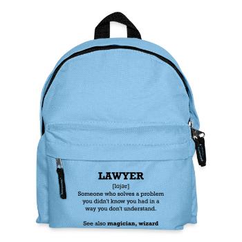 Lawyer - wizard - Kids' Backpack - light blue - Front