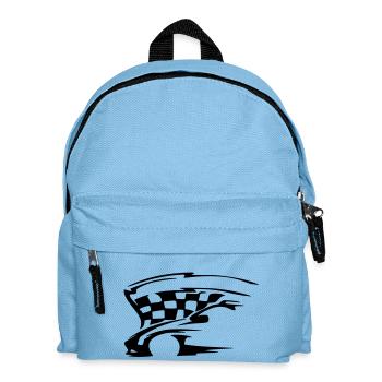 auto 5 - Kinder Rucksack - Hellblau - Vorne
