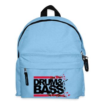 Drum 'n' Bass shattered - Kinder Rucksack - Hellblau - Vorne