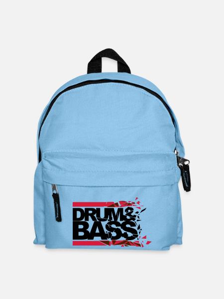 Drum 'n' Bass shattered - Kinder Rucksack - Hellblau