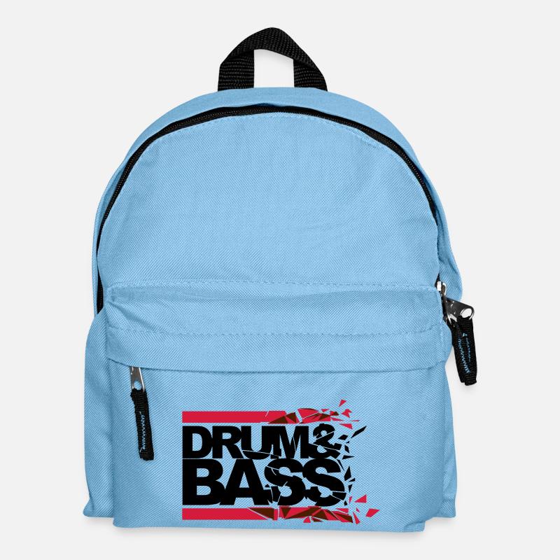 Drum 'n' Bass shattered - Kinder Rucksack - Hellblau