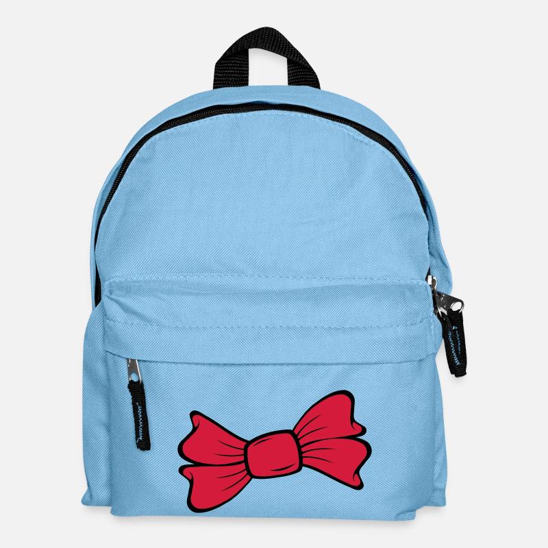 Schleife - Kinder Rucksack - Hellblau
