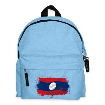 Laos Flag - Kinder Rucksack - Hellblau - Vorne
