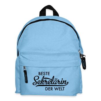 beste sekretärin der welt - Kinder Rucksack - Hellblau - Vorne