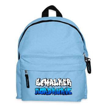 Nordkurve Gelsenkirchen Schalke Design Geschenk - Kinder Rucksack - Hellblau - Vorne
