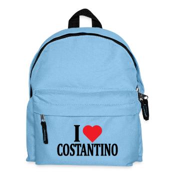 T-Shirt Ich liebe Costantino T-Shirt Geschenkidee - Kinder Rucksack - Hellblau - Vorne