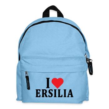 T-Shirt Ich liebe Ersilia T-Shirt Geschenkidee - Kinder Rucksack - Hellblau - Vorne