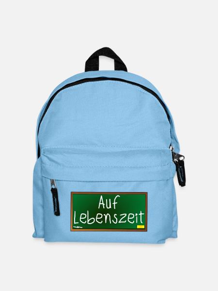 Verbeamtung - Beamter auf Lebenszeit - SCHULE - Kinder Rucksack - Hellblau