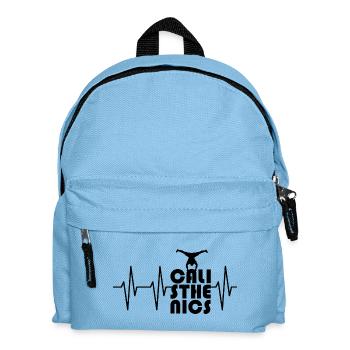 handstand puls Herzschlag planche calisthenics - Kinder Rucksack - Hellblau - Vorne