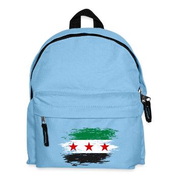 Syria flag used - Kids' Backpack - light blue - Front